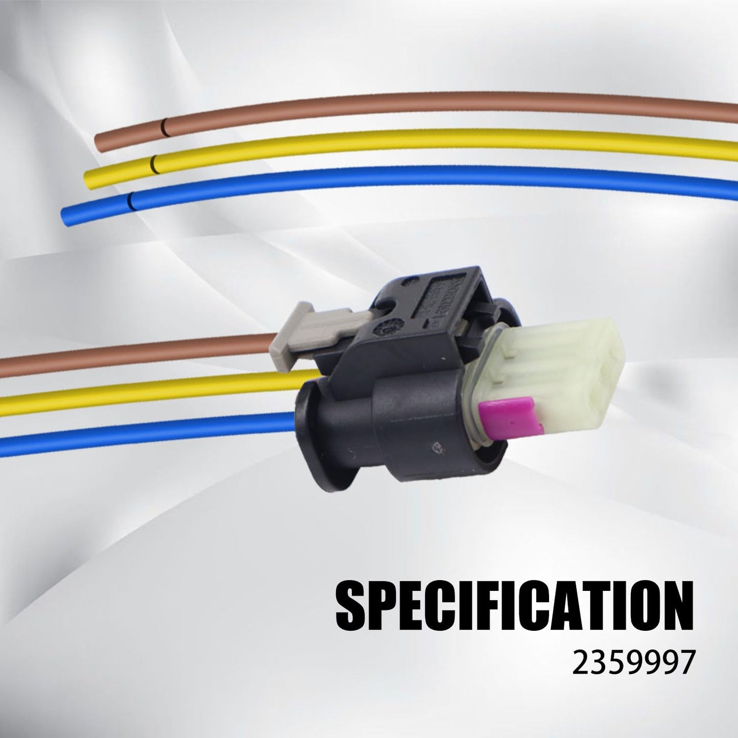 HiSport 2359997 PDC Parking Sensor Connector 3 Pin - Compatible with BMW X3 F25 X5 E70 F10 F11