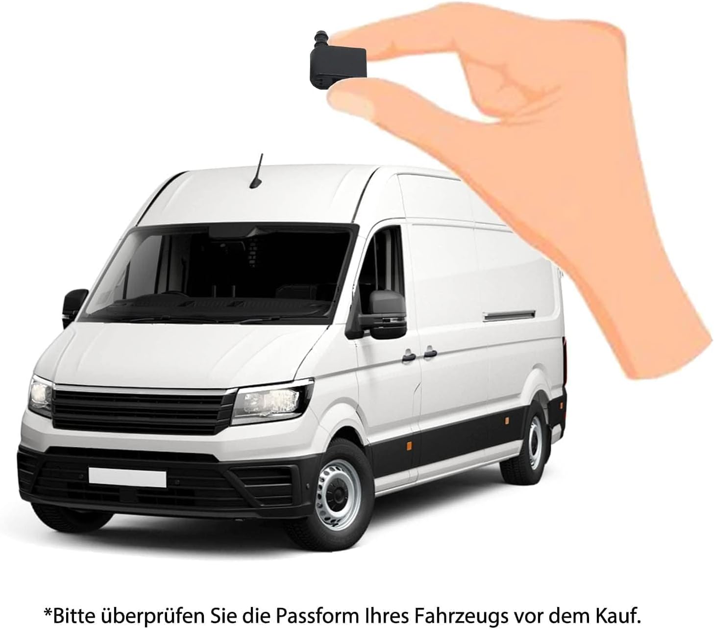 HISports Scheibenwischerdüsen Windschutzscheibe Auto 2E1955985 2 Stück Kompatibel mit Mercedes Sprinter ab 2006 / VW Crafter ab 2006 Ersetzt 2E1955985 2E1955986