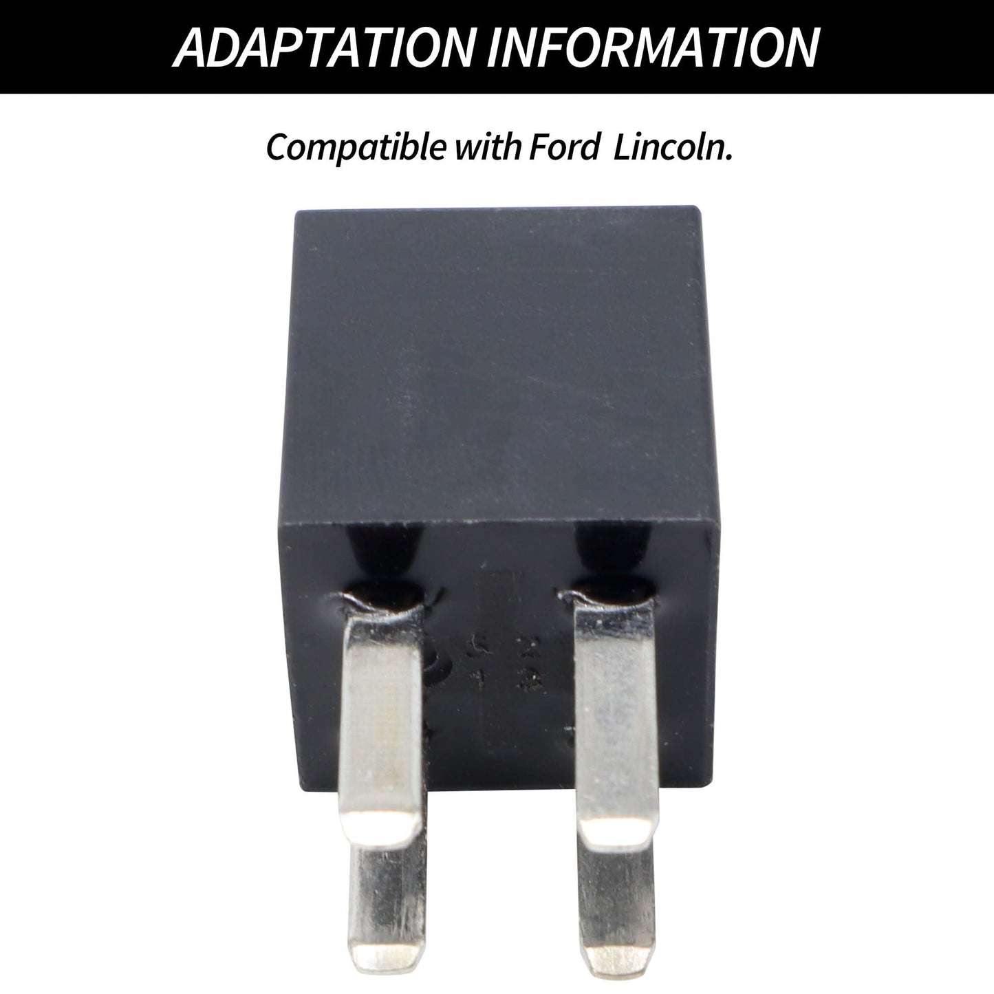 HiSport Relay T2T-CA 8T2T-0101K-CA 12VDC 20A 4PIN Automotive Plug-in Type Relay Compatible with Ford, Lincoln, 2PCS