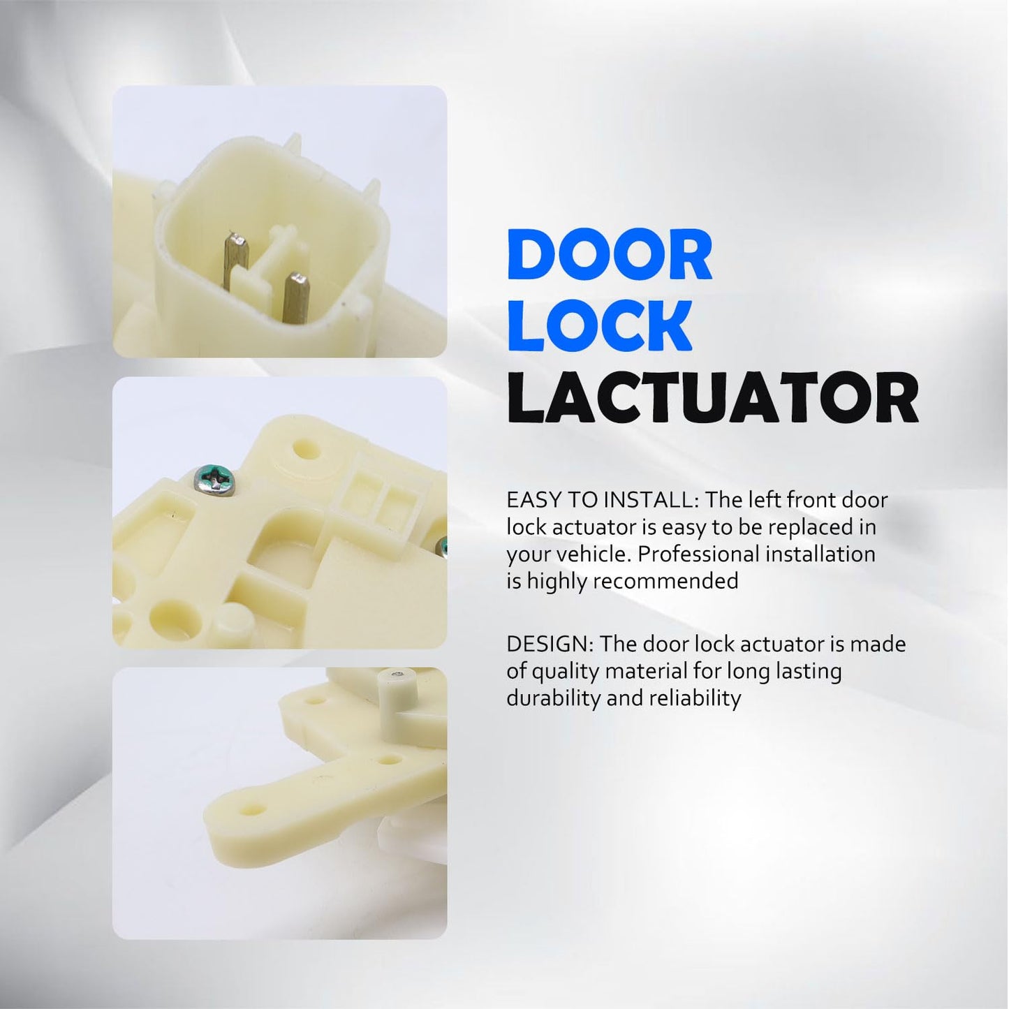 HiSport Front Right Passenger Side Door Latch Lock Actuator - Compatible with Honda Accord Civic CR-V S2000 Replaces 72115-S84-A01 72115-S5A-003