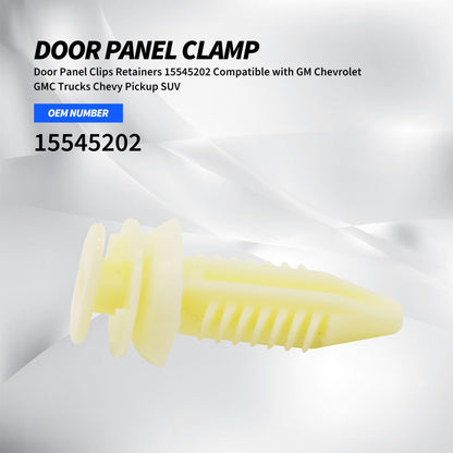 HiSport 50pcs Door Panel Clips Retainers - Compatible with GM Chevrolet GMC Chevy Replacement 15545202