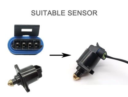 HiSport Idle Air Control Valve Connector Compatible with Buick,Chevrolet Lumina, Oldsmobile, Oldsmobile Cutlass, Pontiac, Pontiac Trans Replace S-551