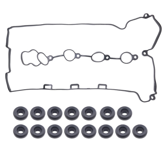 HiSport VS50769R Engine Valve Cover Gasket - Compatible with Chevy Cobalt HHR Malibu 2006-2012 Pontiac G5 G6 Pursuit Solstice 2006-2010 Saturn Aura Ion Sky Vue 2006-2010 - Replace 12598014