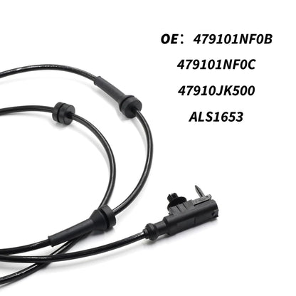 HiSport ALS1653 2PCS Front Left/Right ABS Wheel Speed Sensor Compatible with Iifiniti G25 2011 2012, G35 2007 2008, G37 2008-2013, Q60 2014 2015 2016, Nissan 370Z 2009-2000 Replace 479101NF0B