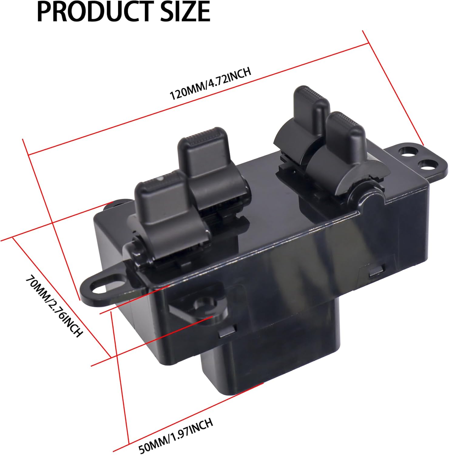 HiSport Window Switch Driver Side - Compatible with Dodge Caravan 2004-2007 Dodge Grand Caravan 2004-2007 - Power Window Switch Front Left Driver Side 11 PINS Replace 4685732AC