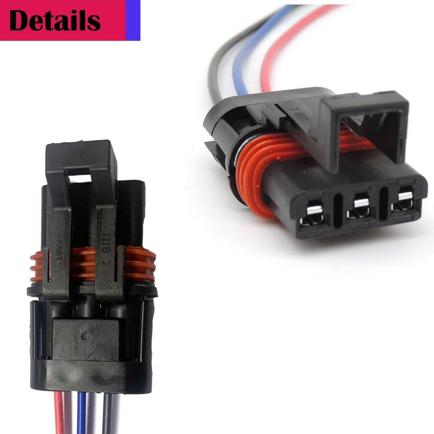 HiSport 3PCS Pulse Power Plug Connector Pigtail Compatible with Polaris Ranger XP 1000 2018 2019 2000 2021, RZR RS1 2018-2020, General 1000 2019 2020