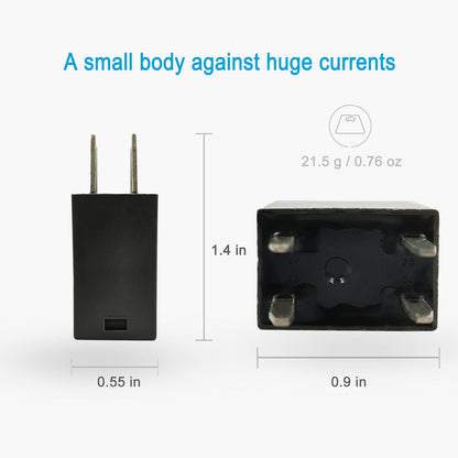 12V 10A 4P Air Conditioning Compressor Relays(Multi-Purpose Relay) 12088567 - Compatible with Buick,Cadillac,Chevrolet,GMC,Hummer More High Power 4 Terminal GM Relay -HiSport 1 Pack