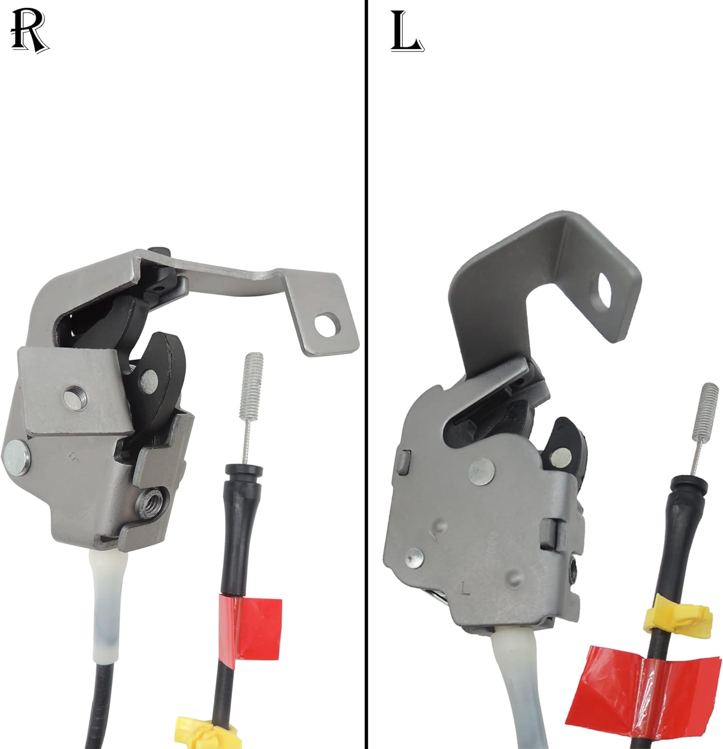 HiSport Rear Left and Right Door Latch Cable for 1997-2004 Ford F250 F150 Heritage Extended Cab Pickup 1997 1998 1999 2000 2001 2002 2003 2004 | OEM Replacement 6L3Z-18264A27-A 6L3Z-18264A26-A