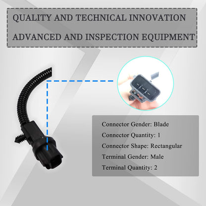 HiSport 56027866AE Crankshaft Position Sensor Compatible with Jeep Cherokee 1997 1998 1999 2000 2001 Replace 56027866, 56027866AB, 56027866AC, 56027866AD, 68281273AA, 68407888AA, PC308