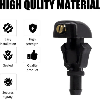 HiSport 3W7Z17603AA Windshield Sprinkler Wiper Nozzle - Compatible with Ford Flex E-150 E-250 E-350 Super Duty E-450 Super Duty F-150 Crown Victoria Taurus X Five Hundred Freestyle 2003-2014