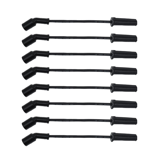 HiSport Spark Plug Wire Set WGM48 (7MM) 9748UU 19297035 Compatible with 1999-2012 Cadillac Escalade Chevy Silverado Suburban Tahoe GMC Sierra Yukon, Replaces 88862385 88862122 19351571