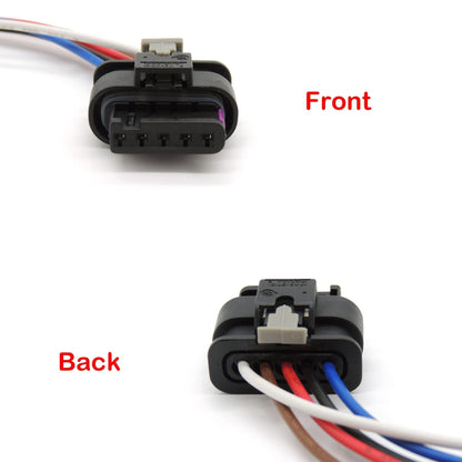 HiSport Mass Air Flow Sensor Connector Compatible with Audi A3 A4 A5 A6 A7 A8 MAF Compatible with Allroad Q3 Q5 Q7 R8 RS3 RS5 RS7 S3 S4 S5 S6 S7 S8 SQ5 SQ7 SQ8 Replaces 4F0973705