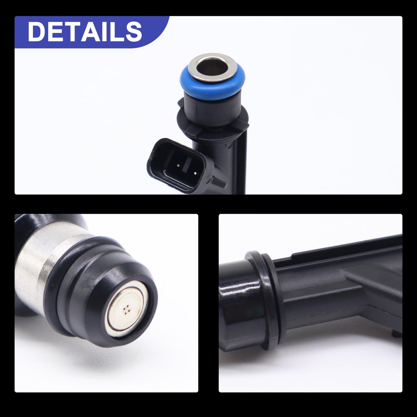 HiSport Fuel Injectors 6PCS Compatible with Buick Chevrolet GMC Hummer Isuzu i-290 i-350 i-370 Ascender H3 Rainier Colorado LUV Trailblazer EXT Canyon Envoy XL XUV Replace FJ319 12569573