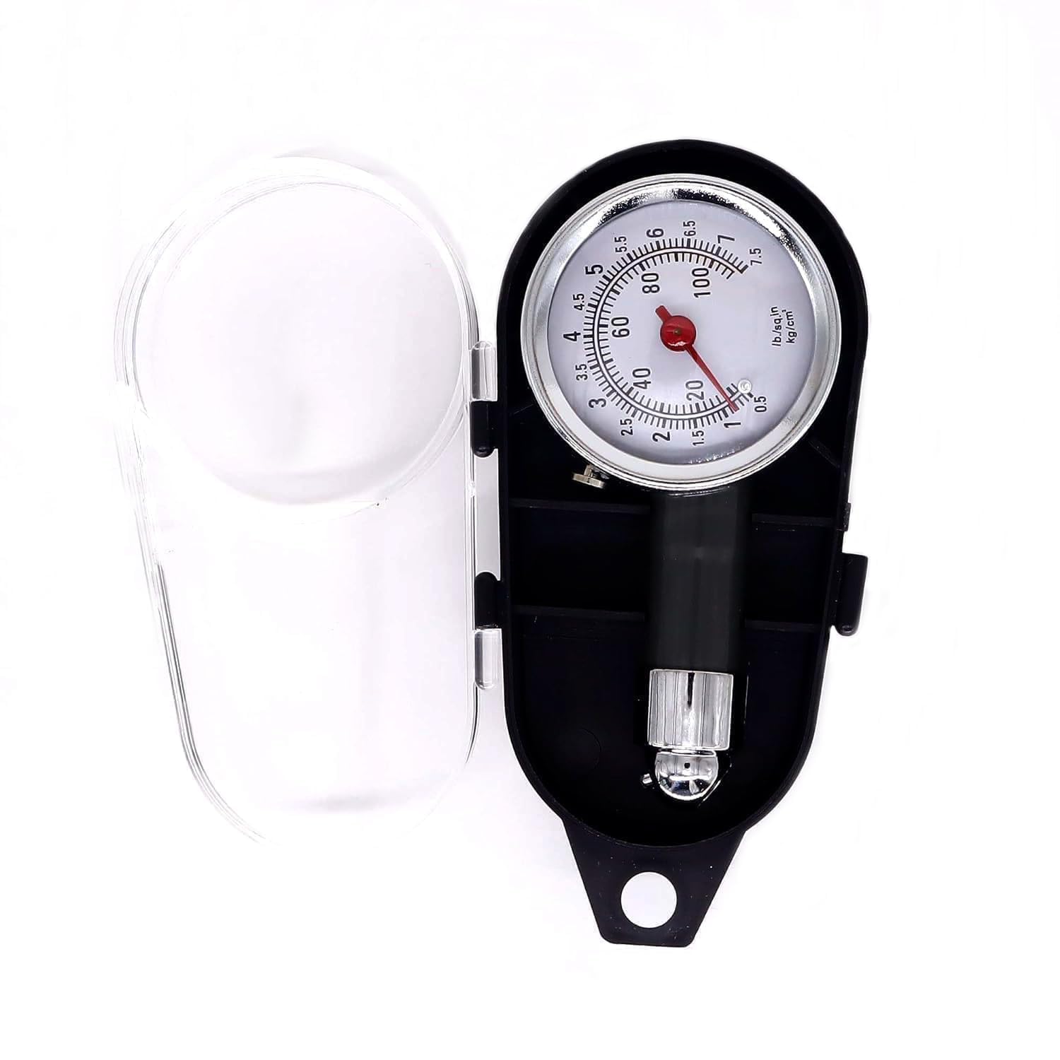 HISports Reifendruckmesser, Luftdruckmesser, Manometer, Druckluft, Auto-Reifendruckmesser, Kompatibel mit PKW, LKW, Fahrrad-Manometer