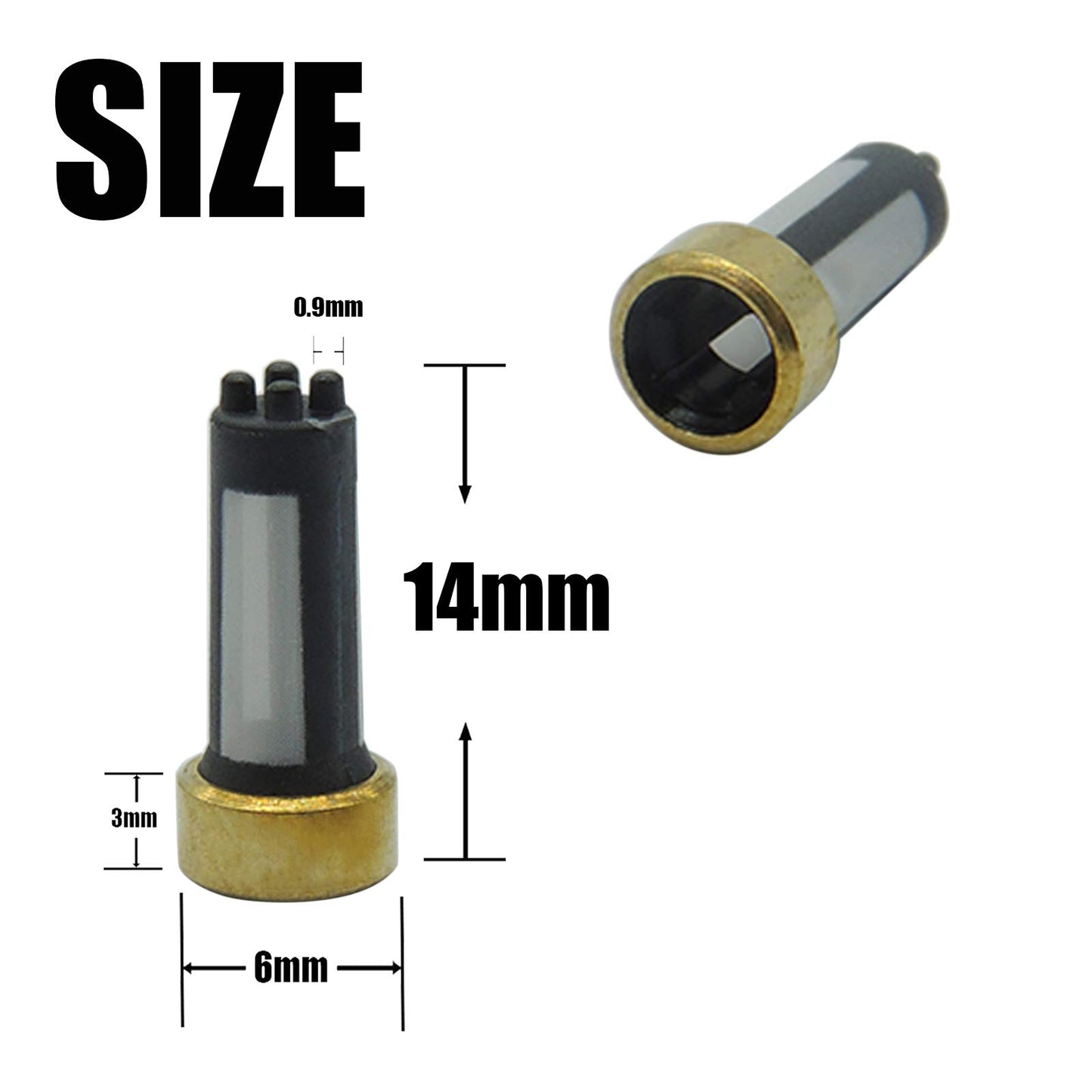 HiSport Fuel Injector Seal Kits Filter Baskets Universal Repair Set CF108A [50 Set]
