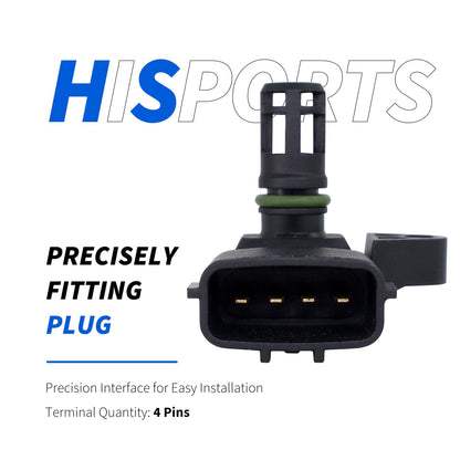 HiSport Intake Air Temperature Sensor - Compatible with Dodge Ram Diesel 2500 3500 4500 2007 2008 2009 2010 2011 2012 2013 2014 2015 2016 2017, Cummins M11 ISC ISL ISM ISX Replaces 5WK96803 2897332
