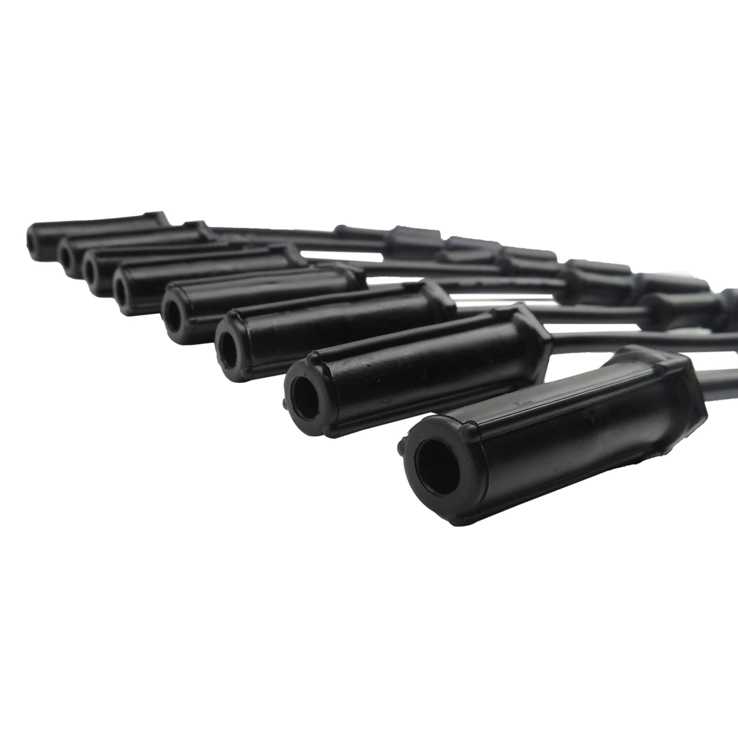 HiSport Spark Plug Wires Set 758EE Compatible with 2014-2021 GMC Chevy Cadillac Escalade Silverado Suburban Tahoe Sierra 1500 2500 3500 Yukon XL Savana 4.3L 5.3L 6.2L 6.6L