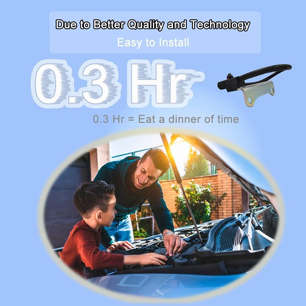 HiSport 56027870 Crankshaft Position Sensor Compatible with Dodge B1500 1997-1998, B2500 B3500, Dakota 1997-2003, Durango 1998-2003, RAM 1500 2500 3500 Pickup Van, Jeep Grand Cherokee 1997-1998