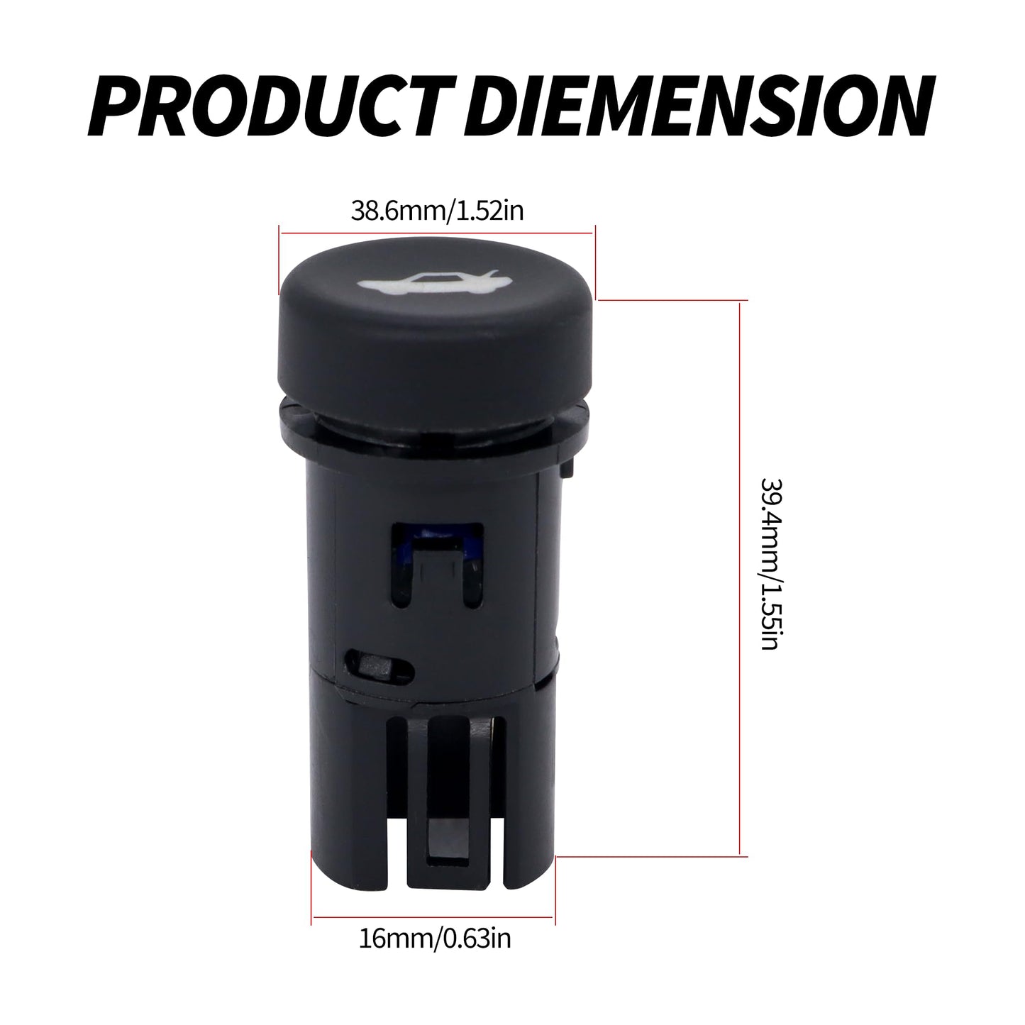 HiSport 15835338 Trunk Lid Release Switch - Compatible with Chevry Malibu 2008 2009 2010 2011 2012