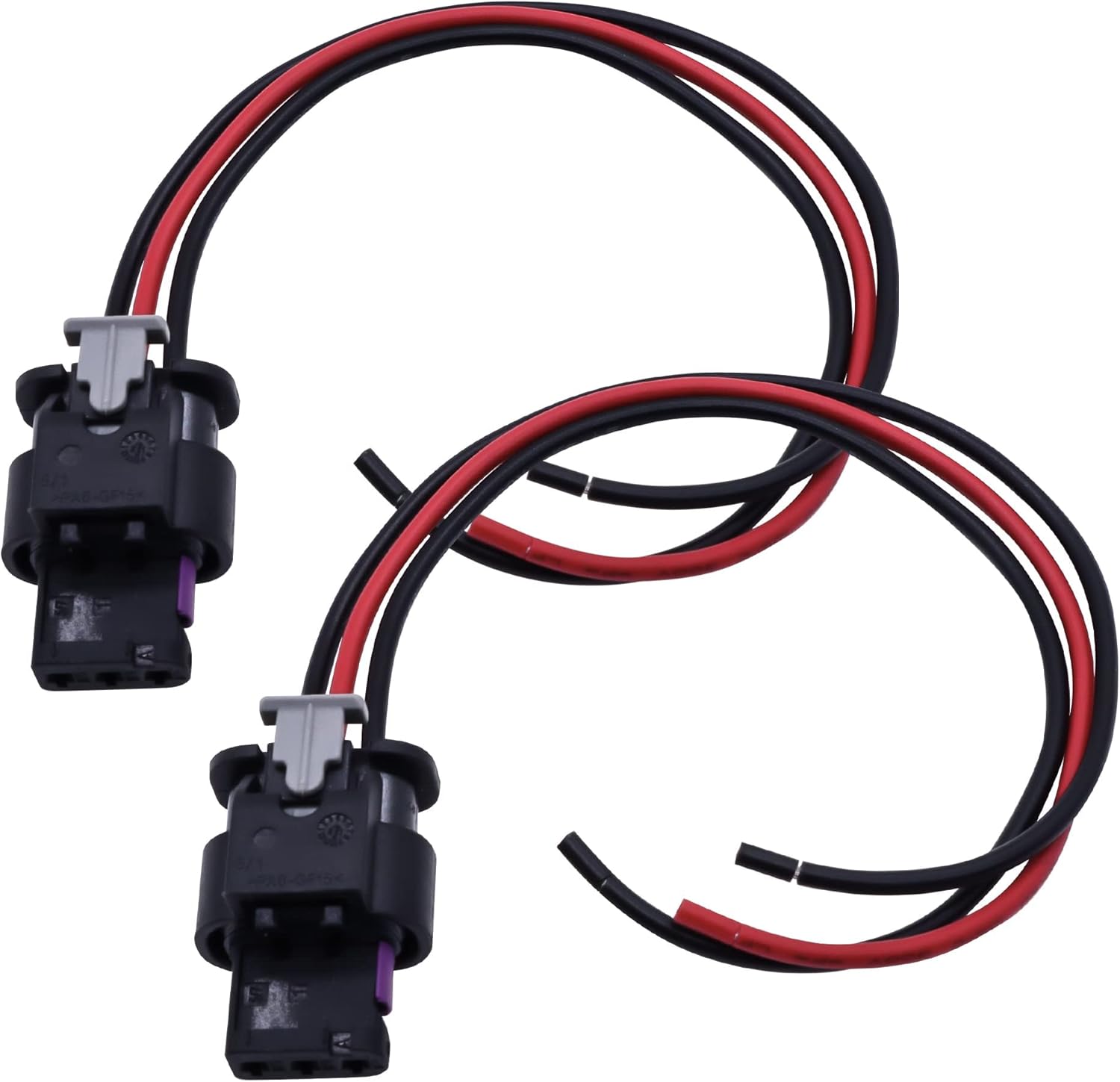 HISports 3 Pin Parking Sensor Plug Replacement Pigtail Plug Wiring Harness Adapter 4F0973703 4H0973703 Cable Repair Kit Compatible with VW Passat Beetle Audi A3 A4 A6 Skoda Seat (2 Pcs)