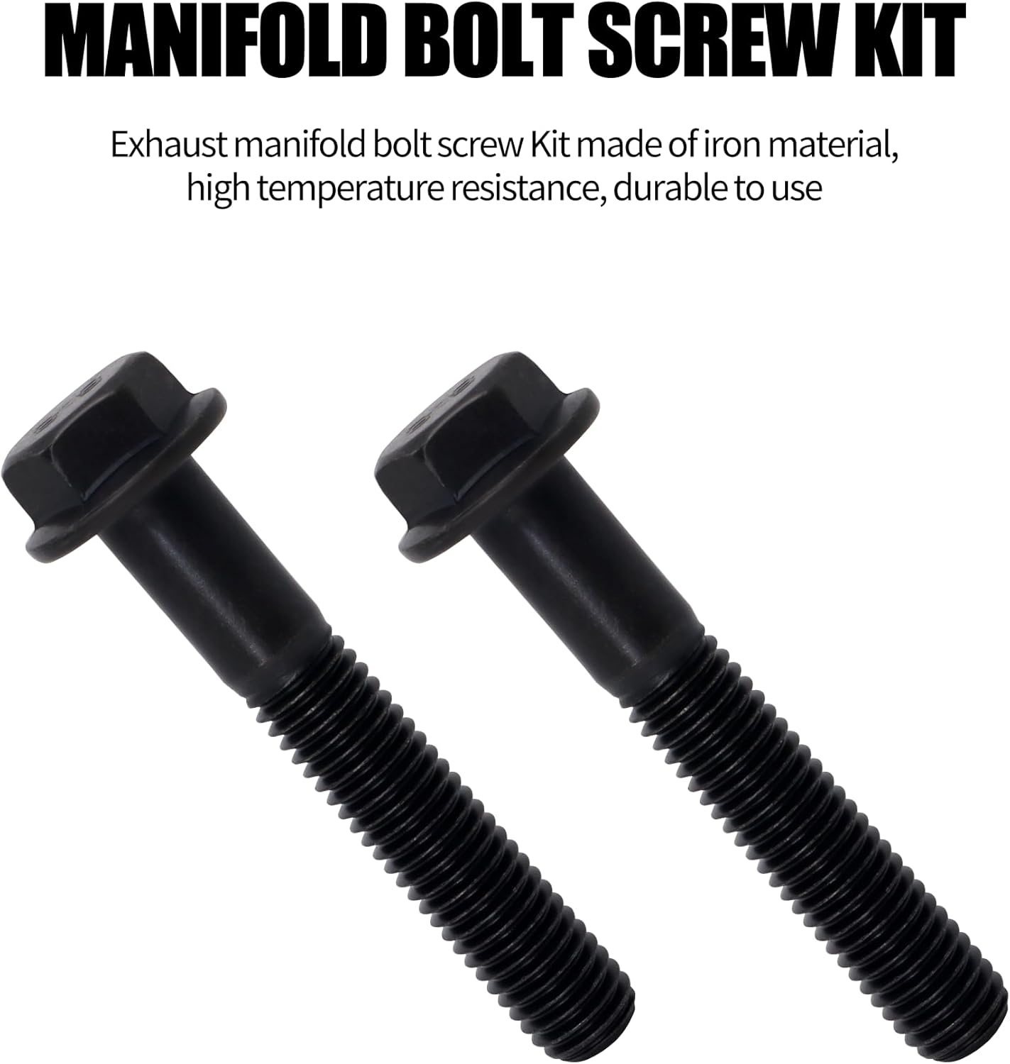 HiSport Exhaust Manifold Bolts Kit - Compatible with Ford F250 F350 7.3L Powerstroke Diesel Engine