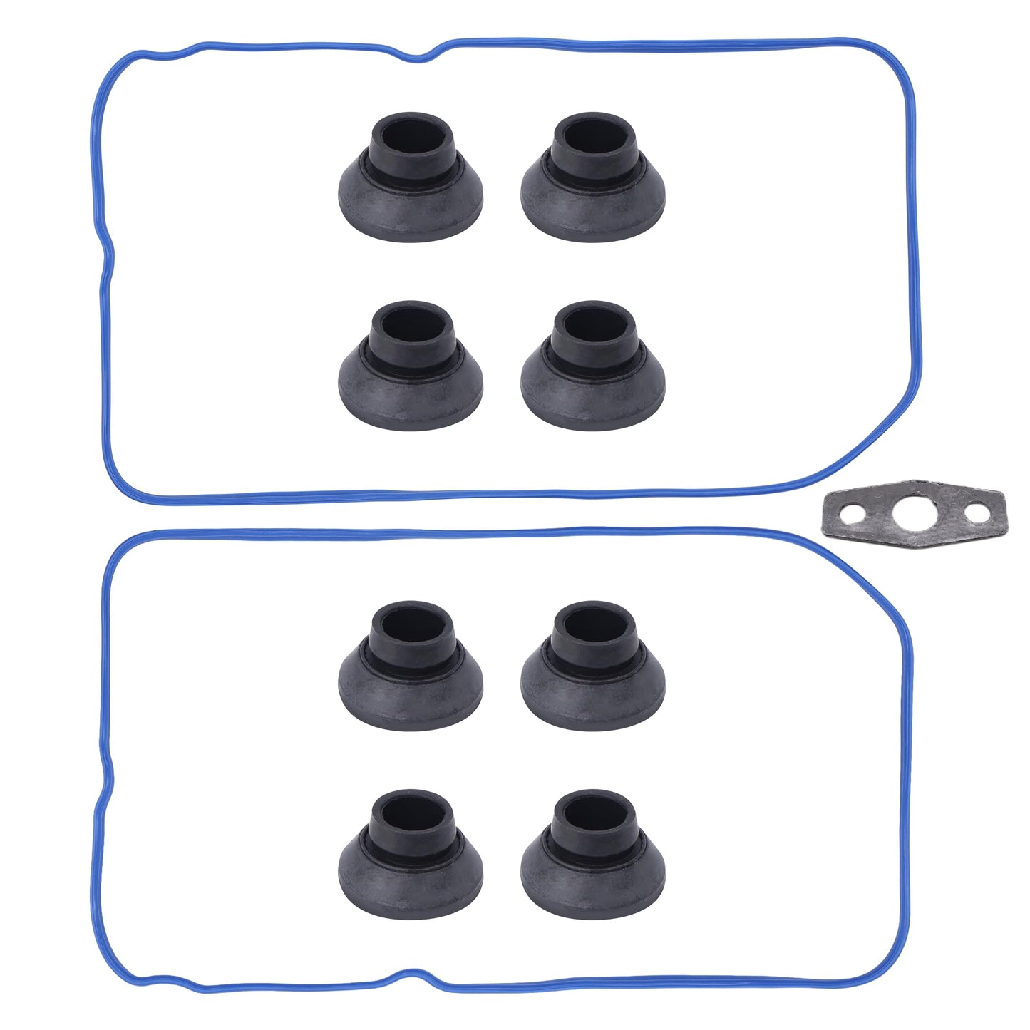 HiSport VS50504R1 Valve Cover Gasket Set VS50250A - Compatible with 4.8L 5.3L 5.7L 6.0L 6.2L Chevy Cadillac GMC Hummer Buick Pontiac Saab Isuzu Avanti 1999-2018