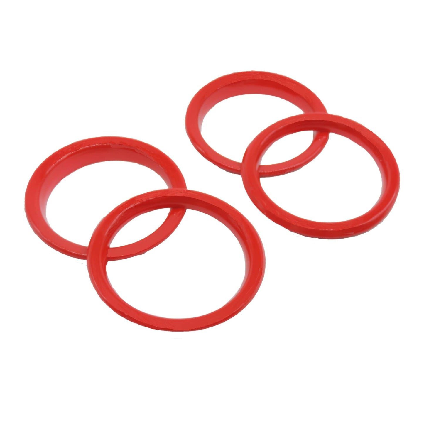 HiSport A/C Vent Ring Inner Trim Decoration Covers Compatible with 2018-2023 Jeep Wrangler JL JLU & Gladiator JT 4PCS Red