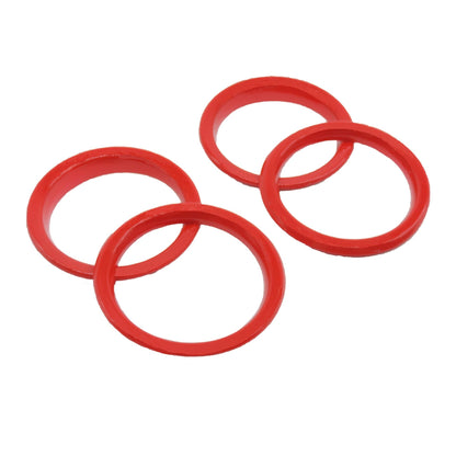 HiSport A/C Vent Ring Inner Trim Decoration Covers Compatible with 2018-2023 Jeep Wrangler JL JLU & Gladiator JT 4PCS Red