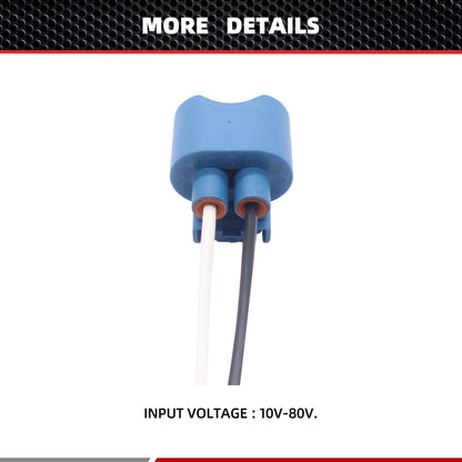 HiSport 2PCS 9005 HB3 H10 9145 Fog Light Female Connector Adapter Wire Pigtail Plug Socket Compatible with Acura/Honda High/Low Beam or Fog Lights