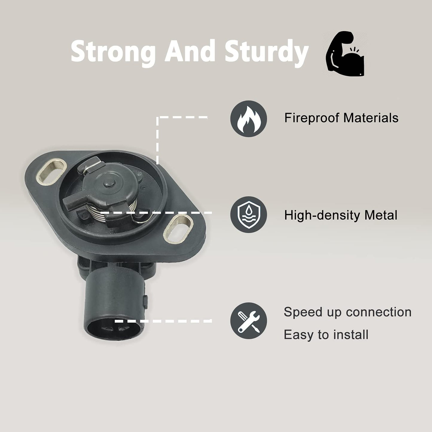 911-753 TPS Throttle Position Sensor Accelerator Switch - Compatible with Acura Integra, Honda Accord Civic CRX Prelude CR-V Replace 16400-P06-A11 911753 16400P06A11 -HiSport