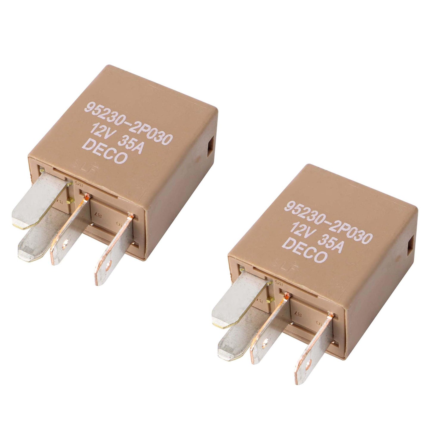 HiSport 2 PCS Relay 95230-2P030 4 Pins 12V 35A Automotive Power Relay Compatible with Hyundai Ioniq 2017-2020, Palisade 2020; Replacement for Kia Optima 2012