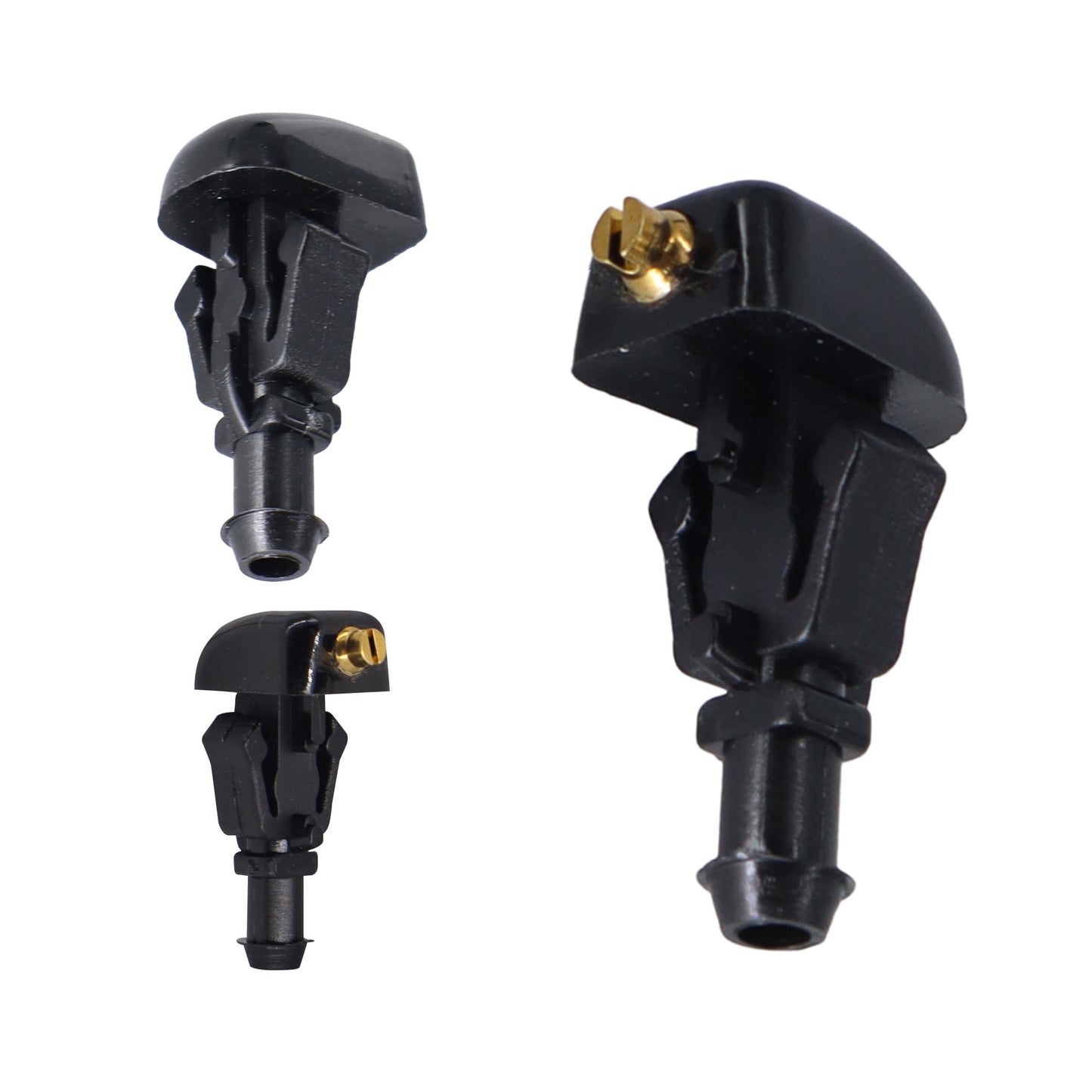 HiSport 3W7Z17603AA Windshield Washer Nozzles Kit - Compatible with Ford Flex E-150 E-250 E-350 Super Duty E-450 Super Duty F-150 Crown Victoria Taurus X Five Hundred Freestyle 2003-2014