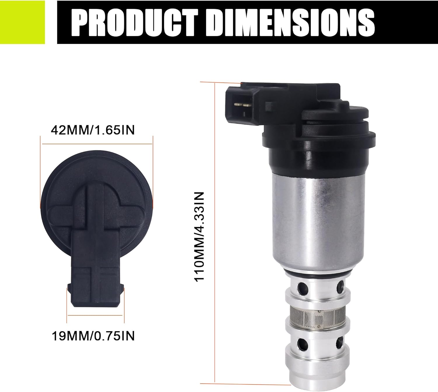 HiSport Variable Valve Timing Solenoid - VVT Actuator Oil Control Valve OCV Compatible with BMW 545I 550I 645CI 650I 745I 745LI 750I 750LI 760I 760LI Alpina B7 and X5