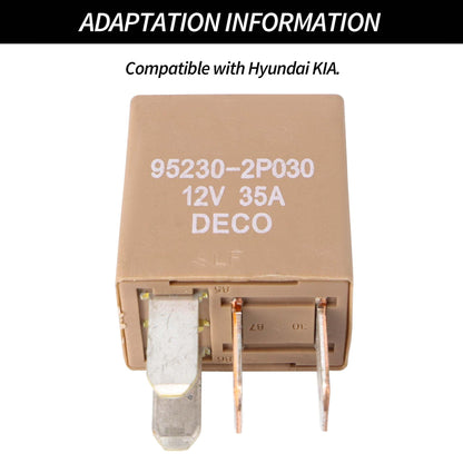 HiSport 2 PCS Relay 95230-2P030 4 Pins 12V 35A Automotive Power Relay Compatible with Hyundai Ioniq 2017-2020, Palisade 2020; Replacement for Kia Optima 2012