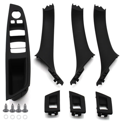HiSport Driver Side Window Switch Door Handle, Front Rear Left and Right Interior Door Handle Panel Pull Cover Trim Compatible with BMW 5 Seriess 520 523 525 528 530 535 F10 F11 F18 2010-2016