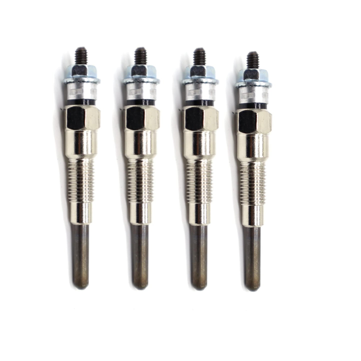 HiSport Diesel Glow Plug 16851-65510 4pcs - Compatible with Kubota D722 D902 D905 D1005 D1105 V1505 V1305 Z482 RTV900 RTV1100 Tractor B1700D B1700E ZD326 ZD331 Mower BX1800D BX1830D Engine