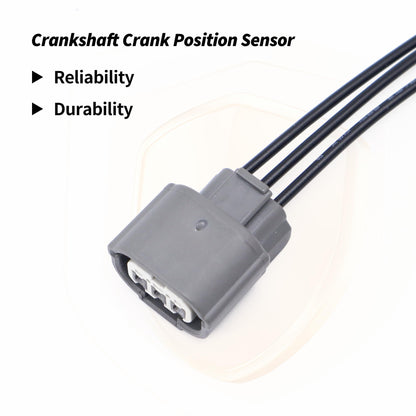 HiSport Crank Position Sensor Connector Compatible with Acura TSX 2.4 2004-2008, Honda Accord 2.4 2003-2007, Element 2.4 2003 2004 2005 2006 2007 2008 2009-2011, Civic 1.8 2006-2011, Fit 2007-2008