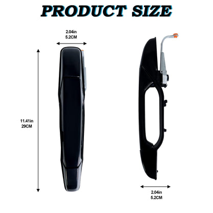 HiSport 20828237 4PCS Outside Exterior Door Handle Compatible with Chevrolet Chevy Avalanche 2007-2013, Silverado 1500 2500 3500 2007-2014, Suburban 1500 2500, Tahoe, GMC Sierra 2500 3500 Yukon