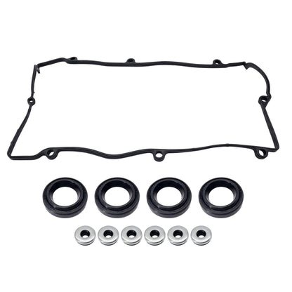 HiSport Engine Valve Cover Gasket Set VS50627R - Compatible with Acura CSX RSX ILX TSX Compatible with Honda Civic CR-V Crosstour Accord Element 2002-2013 2.0L 2.4L