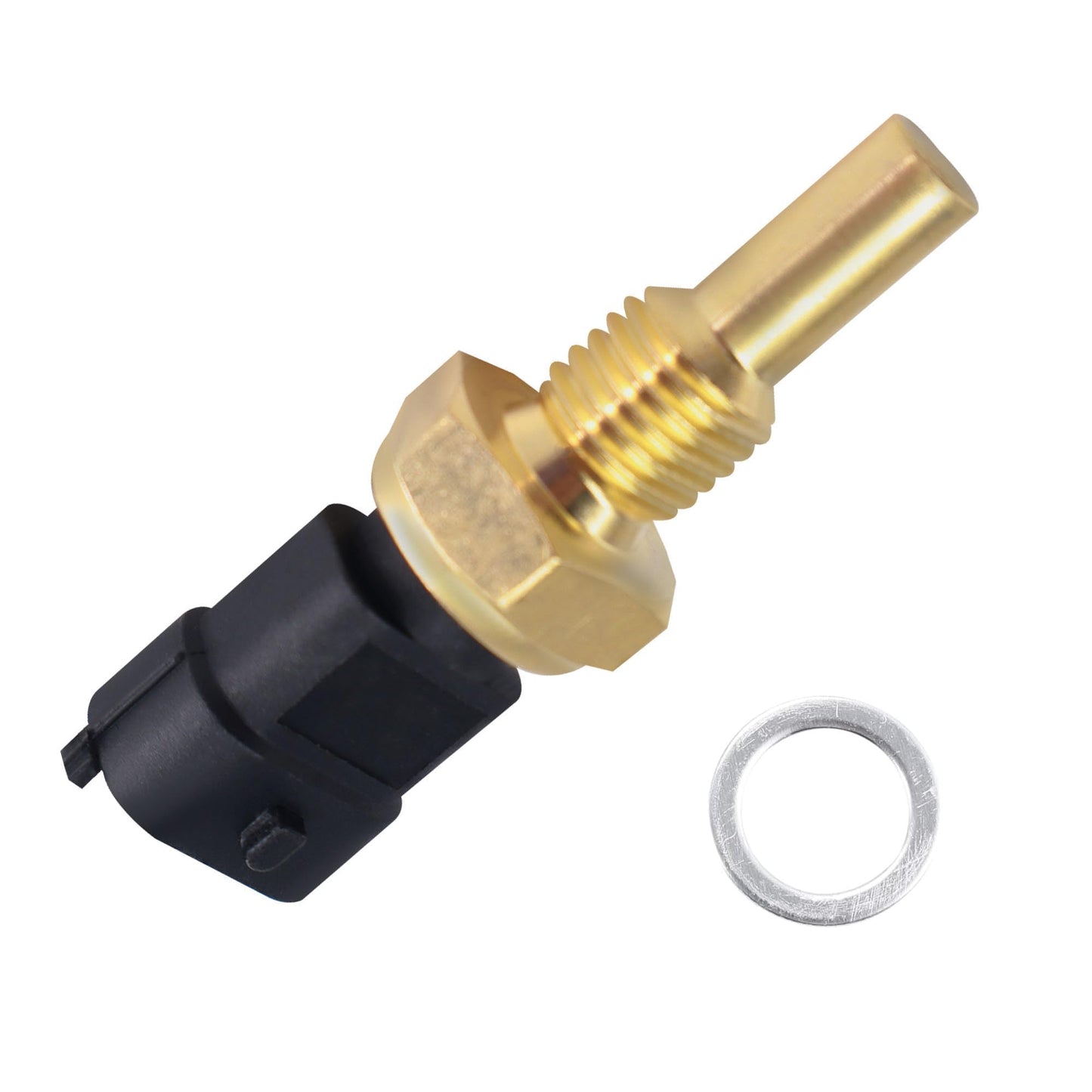 HiSport 213-4777 Coolant Temperature Sensor Compatible with Buick Cadillac Chevy GMC Saturn - 2008-2017 Enclave,2008-2012 Malibu,2009-2017 Traverse,2007-2016 Acadia,Replaces 12639899
