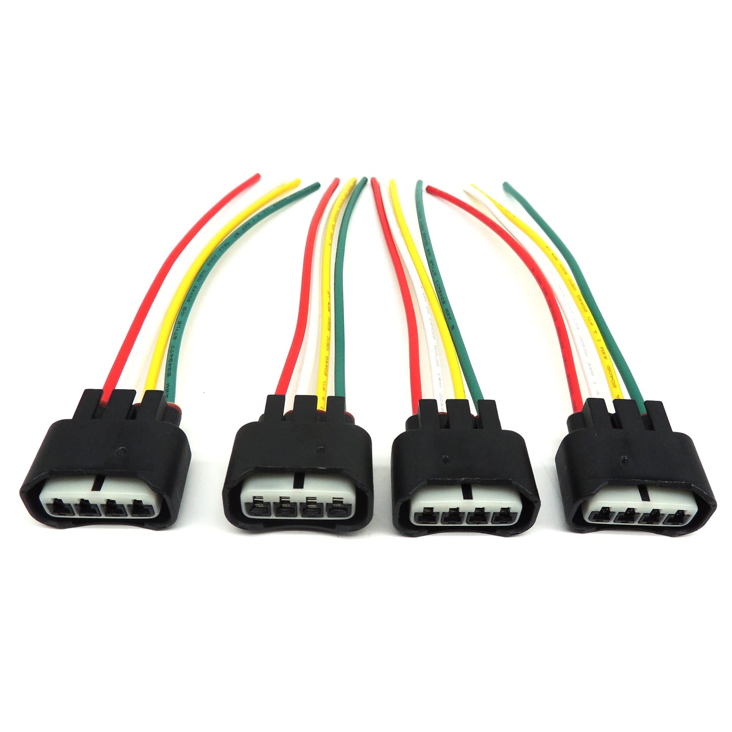 HiSport Ignition Coil Plug Connector Harness 4 Set Replacement for Toyota Lexus Camry Yaris 90980-11885