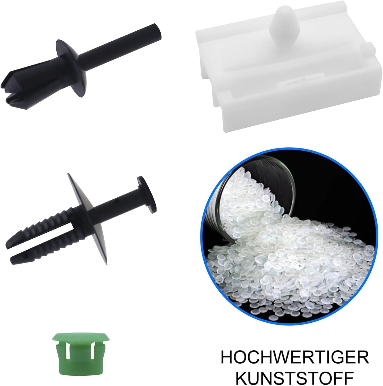 HISports 20 Stück Seitenschweller Clips Kit Zierleisten-Kompatibel mit 3er E36 E46 E90 Türverkleidungen Befestigungs Clips 51711932996 51711932996 551008 0141033