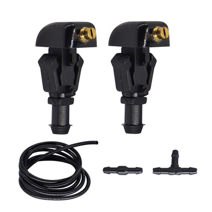 HiSport 3W7Z17603AA Windshield Washer Nozzles Kit - Compatible with Ford Flex E-150 E-250 E-350 Super Duty E-450 Super Duty F-150 Crown Victoria Taurus X Five Hundred Freestyle 2003-2014