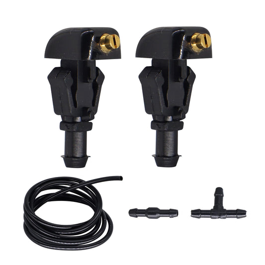 HiSport 3W7Z17603AA Windshield Washer Nozzles Kit - Compatible with Ford Flex E-150 E-250 E-350 Super Duty E-450 Super Duty F-150 Crown Victoria Taurus X Five Hundred Freestyle 2003-2014