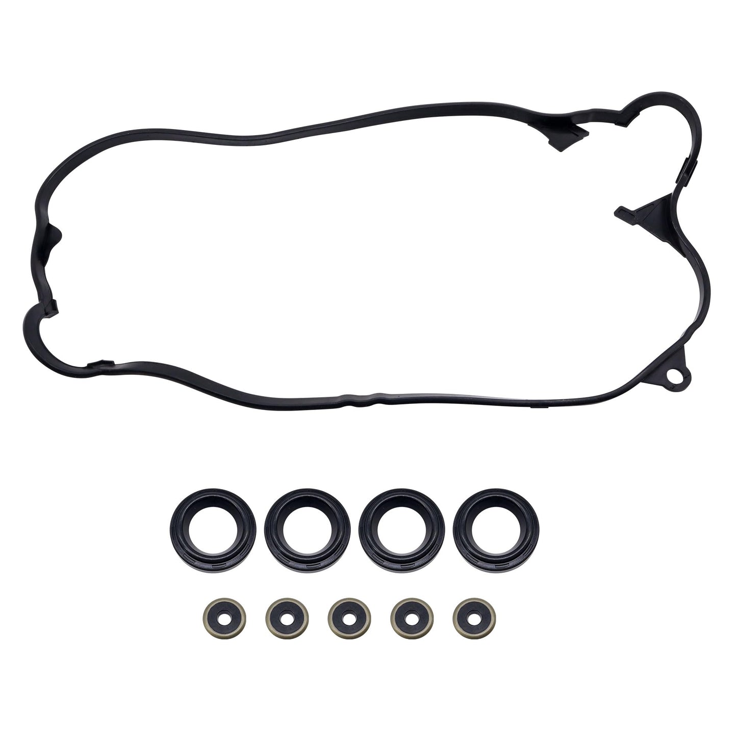 HiSport Engine Valve Cover Gasket Kit - Compatible with Honda Civic DX/LX V-TEC/EX V-TEC/HX V-TEC/GX V-TEC 1.7L 2001 2002 2003 2004 2005 - Replace VS50606R