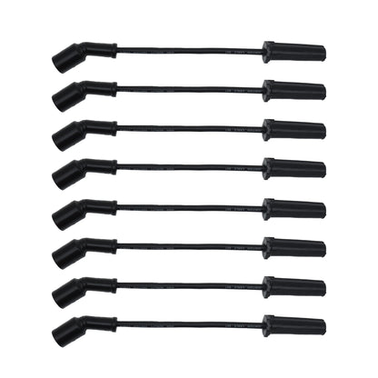 HiSport Spark Plug Wires Set 758EE Compatible with 2014-2021 GMC Chevy Cadillac Escalade Silverado Suburban Tahoe Sierra 1500 2500 3500 Yukon XL Savana 4.3L 5.3L 6.2L 6.6L