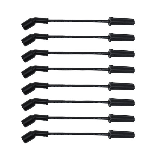 HiSport Spark Plug Wires Set 758EE Compatible with 2014-2021 GMC Chevy Cadillac Escalade Silverado Suburban Tahoe Sierra 1500 2500 3500 Yukon XL Savana 4.3L 5.3L 6.2L 6.6L