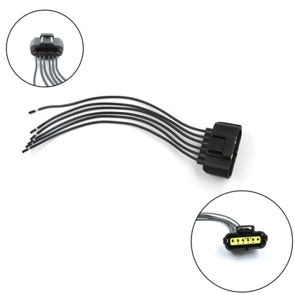 HiSport WPT1091 Mass Air Flow (MAF) Sensor Connector Compatible with Ford Crown Victoria E-150 E-250 E-350 Escape Explorer Mustang Focus Ranger Taurus, Lincoln Aviator Navigator, Mercury Cougar Sable