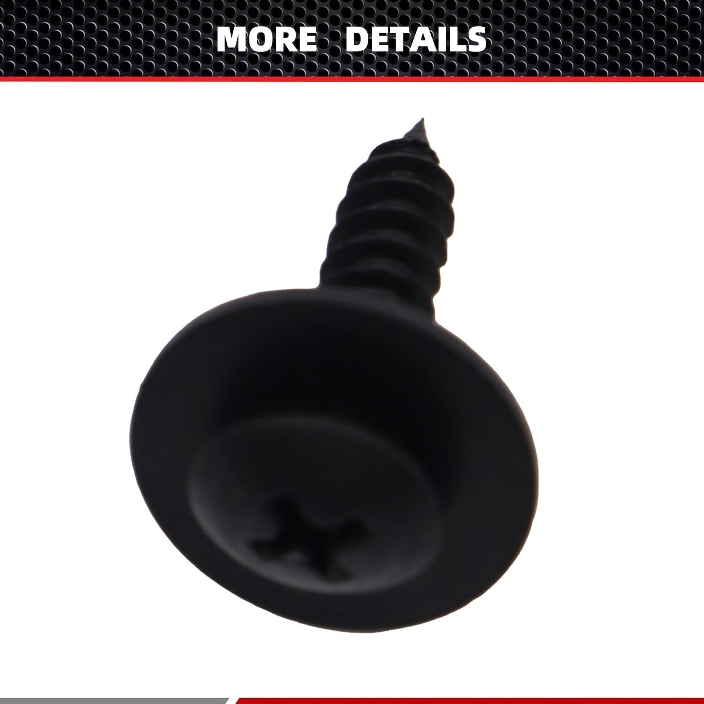 HiSport 90114SE0000 50PCS Fender Liner Splash Shield Wheelhouse Liner Screw Phillips Truss Head Sems Compatible with Honda Acura Accord Civic CR-V Element HR-V RDX TL TSX RSX RL NSX Legend CL