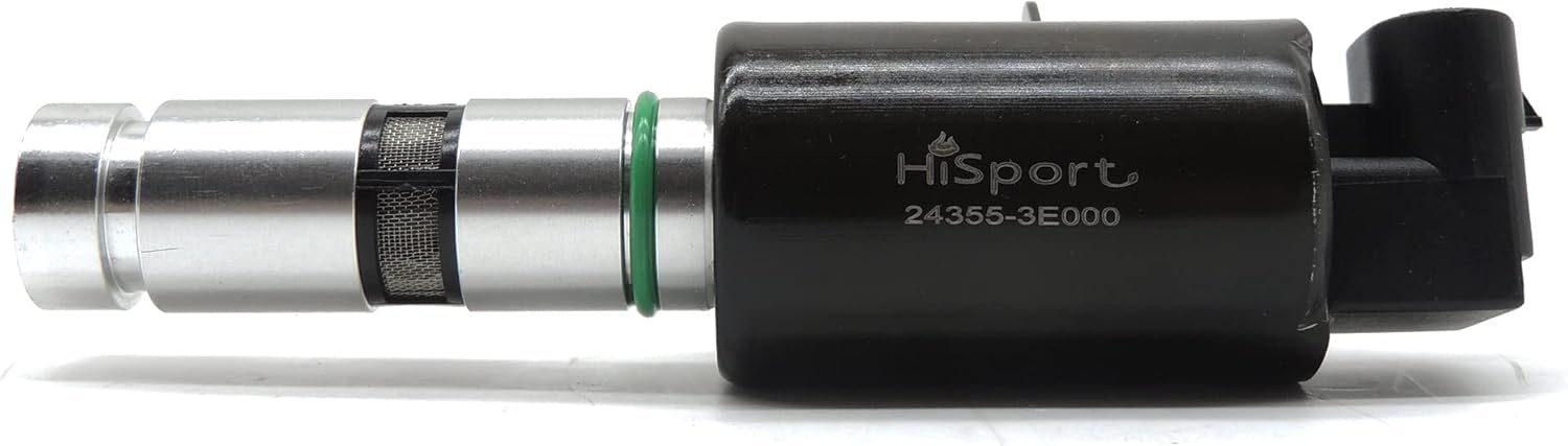 HiSport Engine Variable Valve Timing Solenoid - Left Oil Control Valve Compatible with Hyundai Santa Fe/Kia Magentis Optima Rondo, Replaces 243553E000 918-026